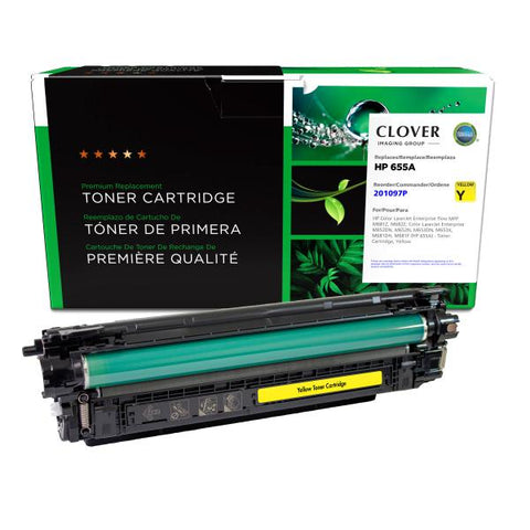 Clover Technologies Group, LLC Clover Imaging Remanufactured Yellow Toner Cartridge for HP CF452A (HP 655A)