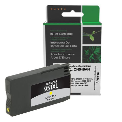 Clover Technologies Group, LLC Remanufactured High Yield Yellow Ink Cartridge (Alternative for HP CN048AN 951XL) (1500 Yield)