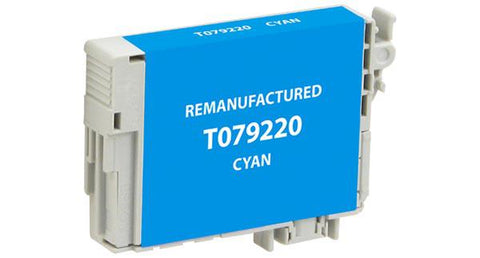 Clover Technologies Group, LLC Remanufactured High Yield Cyan Ink Cartridge (Alternative for Epson T079220) (810 Yield)