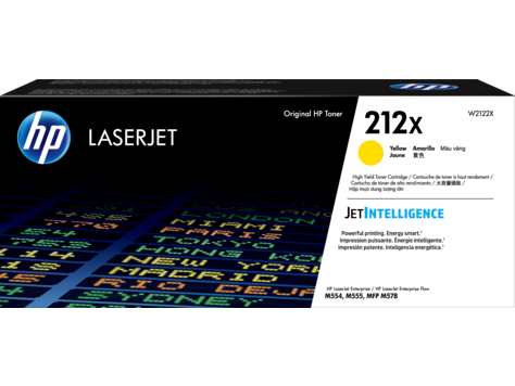 HP 212X High Yield Yellow Original LaserJet Toner Cartridge (10,000 pages)