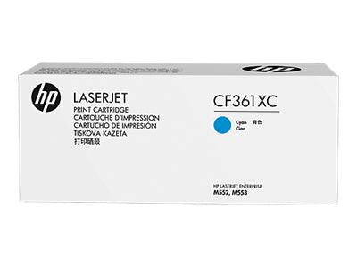 HP 508X (CF361XC) High Yield Cyan Original LaserJet Contract Toner Cartridge (9500 Yield)
