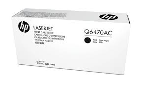 HP 501A (Q6470AC) Black Original LaserJet Toner Cartridge (6000 Yield)