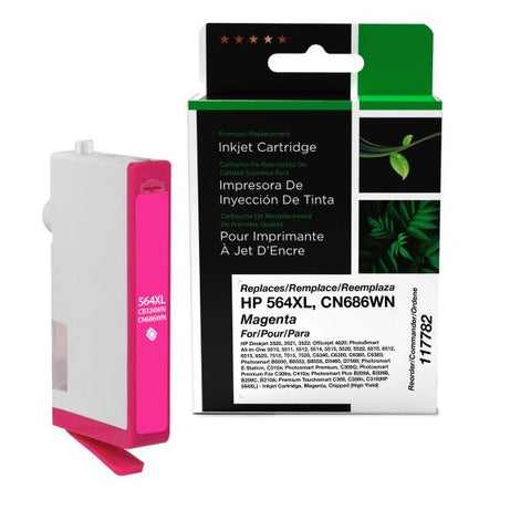 Clover Technologies Group, LLC Remanufactured High Yield Magenta Ink Cartridge (Alternative for HP CB324WN CN686WN 564XL) (750 Yield)