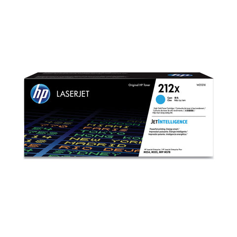 HP 212X High Yield Cyan Original LaserJet Toner Cartridge (10,000 pages)