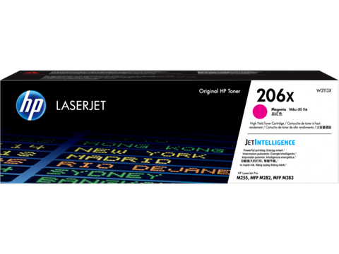 HP 206X (W2113X) High Yield Magenta Original LaserJet Toner Cartridge (2450 Yield)