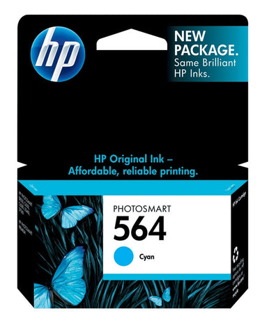 HP 564 (CB318WN) Cyan Original Ink Cartridge (300 Yield)