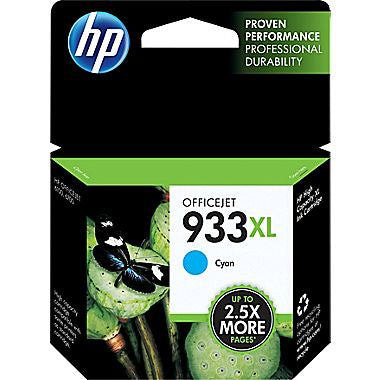 HP 933XL (CN054AN) High Yield Cyan Original Ink Cartridge (825 Yield)