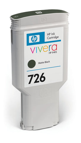 HP 726 (CH575A) Matte Black Original Ink Cartridge (300 ml)