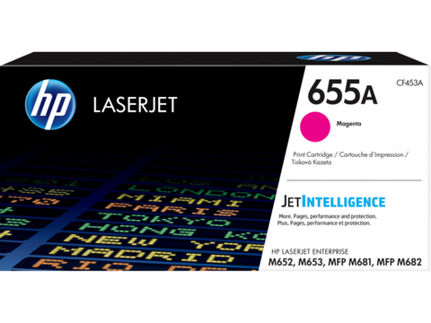 HP 655A (CF453A) Magenta Original LaserJet Toner Cartridge (10500 Yield)