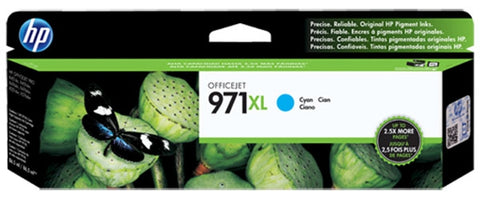 HP 971XL (CN626AM) High Yield Cyan Original Ink Cartridge (6600 Yield)