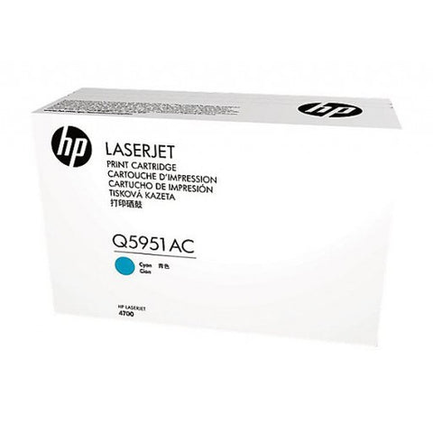 HP 643A (Q5951AC) Cyan Original LaserJet Toner Cartridge (10000 Yield)