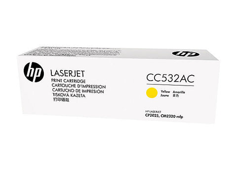 HP 304A (CC532AC) Yellow Original LaserJet Toner Cartridge (2800 Yield)