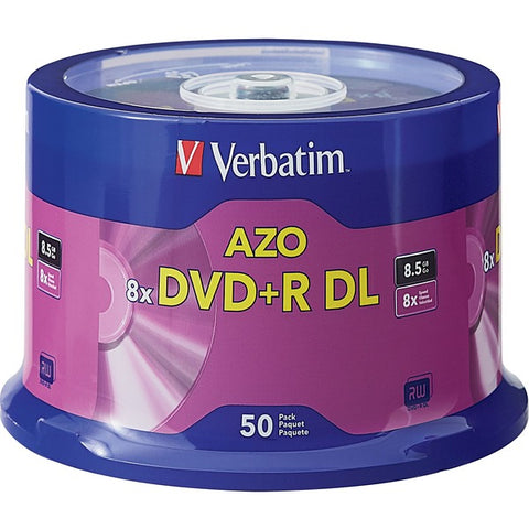 Verbatim America, LLC Verbatim - 50 x DVD+R DL - 8.5 GB (240min) 8x - spindle