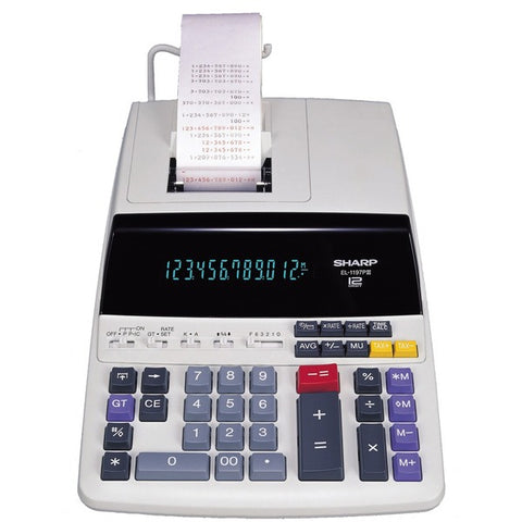 Sharp Electronics EL-1197PIII 12-Digit Commercial Printing Calculator