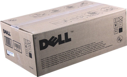 Dell 3130CN High Yield Cyan Toner Cartridge (OEM# 330-1199) (9000 Yield)