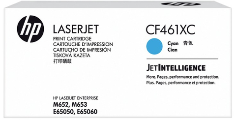 HP 656XC (CF461XC) High Yield Cyan Original LaserJet Contract Toner Cartridge (22000 Yield)
