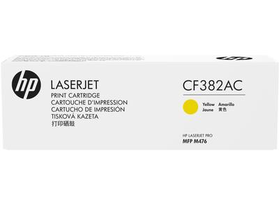 HP HP 312A (CF382AC) Color LaserJet Pro MFP M476 Yellow Original LaserJet Contract Toner Cartridge (2,700 Yield)