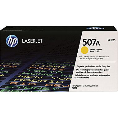 HP 507A (CE402A) Color LaserJet M551 Enterprise 500 MFP M570 M575 M575c Yellow Original LaserJet Toner Cartridge (6000 Yield)