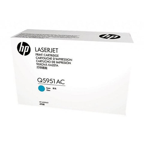 HP HP 643A (Q5951AC) Color LaserJet 4700 Cyan Original LaserJet Contract Toner Cartridge (10,000 Yield)
