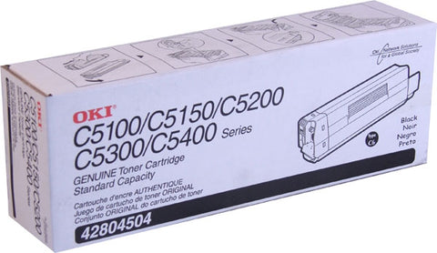 OKI Data OKI C5100 C5150 C5200 C5300 C5400 C5510 MFP Black Toner Cartridge (3000 Yield)