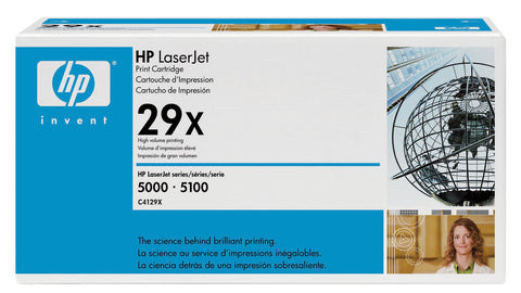 HP 29X (C4129X) Black Original LaserJet Toner Cartridge (10000 Yield)