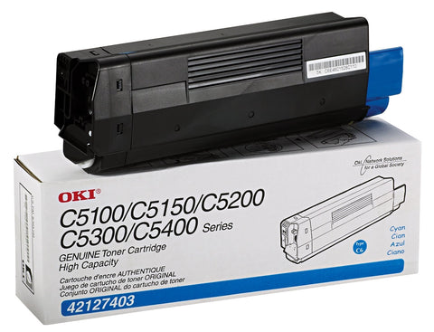 OKI Data OKI High Yield Cyan Toner Cartridge (5000 Yield)