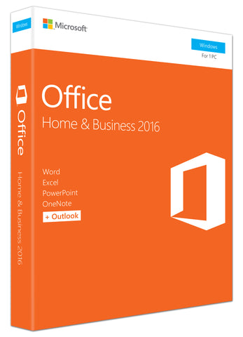 Microsoft Corporation  Office 2016 Home & Business - 1 PC - Medialess